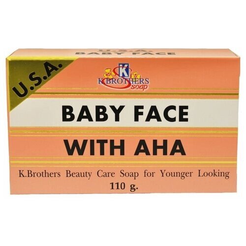 Мыло Baby Face c AHA-кислотами против угревой сыпи, K. Brothers 110гр.