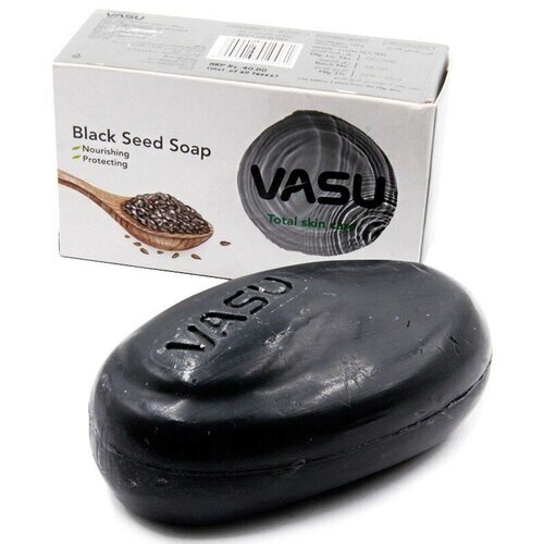 Мыло Чёрный Тмин марки Васу (Black Seed soap Vasu), 125 грамм
