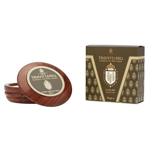 Мыло для бритья Luxury Shaving Soap в деревянной чаше Truefitt & Hill, 99 г