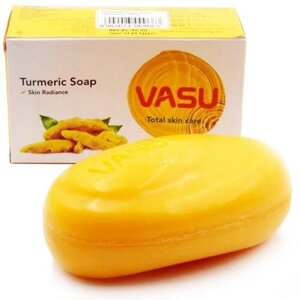 Мыло Куркума марки Васу (Turmeric soap Vasu), 125 грамм