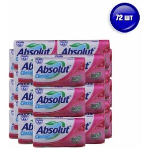 Мыло туалетное Absolut (Абсолют) Classic антибактериальное Нежное, 90 г х 72 шт