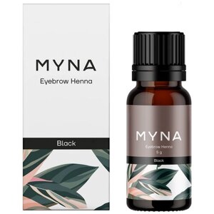 MYNA Хна для бровей 5г, black, 30 мл