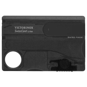 Набор аксессуаров VICTORINOX Швейцарская карточка Victorinox SwissCard Lite, черный