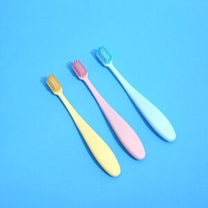 Набор детских зубных щеток с мягкой щетиной, 3 штуки