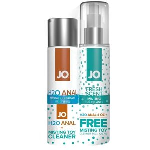 Набор из лубриканта и очистителя JO Anal H2O + Toy Cleaner