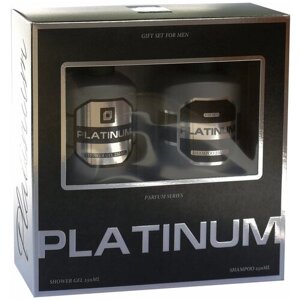 Набор косметический парфюмерный для мужчин Platinum (шампунь 250 мл + гель для душа 250 мл)