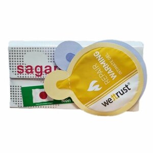 Набор полиуретановых презервативов Sagami Original 002 SET 10 шт. подарок