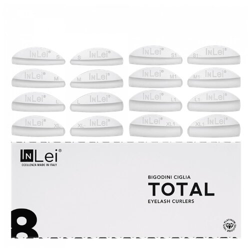 Набор силиконовых бигудей для завивки ресниц Mix "Total"S, M, L, XL, S1, M1, L1, XL1) InLei