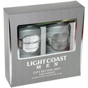 Набор средств для гигиены подарочный мужской (шампунь+гель для душа) LIGHT COAST