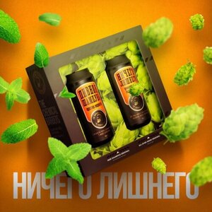 Набор THE CHEMICAL BARBER «Ничего лишнего»Пивной шампунь против перхоти, 350 мл + Универсальный гель для душа для лица, волос и тела, 350 мл)