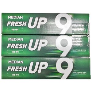 Набор зубных паст для ухода за деснами Median Fresh Up Gum Care Toothpaste, 120 г *3 шт