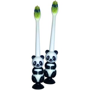 Набор зубных щеток детских Ленпластполимер "Панда" 2 штуки
