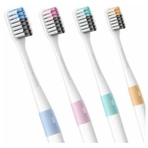 Набор зубных щеток DR. BEI Bass Toothbrush, Travel Pakage, 4 шт