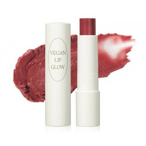 Nacific Vegan Lip Glow 04. Soft Mauve Веганский бальзам для губ