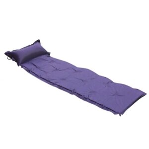 Надувной туристический матрас Smarterra с подушкой, 180x60 см, одноместный, синий