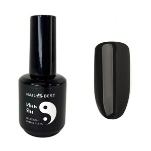 Nail Best Инь Ян, черный гель-лак, 15ml