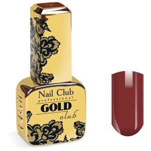 Nail Club professional Эмалевый гель-лак для ногтей с липким слоем GOLD CLUB 06 Muskat, 13 мл.