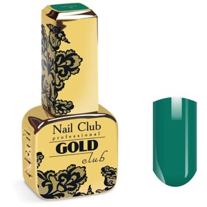 Nail Club professional Эмалевый гель-лак для ногтей с липким слоем GOLD CLUB 10 Jade Day, 13 мл.
