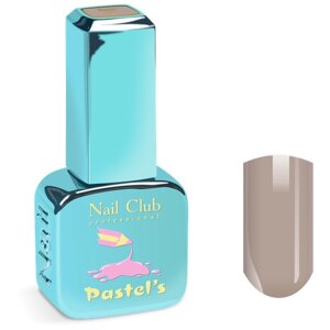 Nail Club professional Эмалевый гель-лак для ногтей с липким слоем PASTEL'S 1012 Beige, 13 мл.