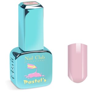 Nail Club professional Эмалевый гель-лак для ногтей с липким слоем PASTEL'S 1014 Delicate, 13 мл.