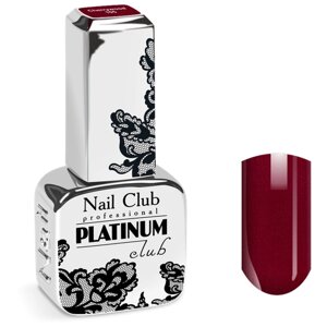 Nail Club professional Эмалевый гель-лак для ногтей с липким слоем PLATINUM CLUB 105 Cherrywood, 13 мл.