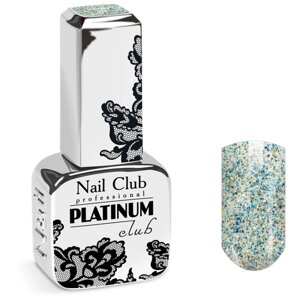 Nail Club professional Эмалевый гель-лак для ногтей с липким слоем PLATINUM CLUB 124 Infinity, 13 мл.