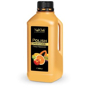 Nail Club professional Жидкость для снятия гель-лака с ногтей Polish Remover Fruitberry 1000 мл.