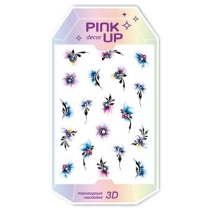 Наклейки для ногтей PINK UP DECOR 3D переводные тон 784