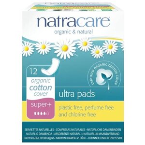 Natracare прокладки Ultra Pads Super Plus, 4 капли, 12 шт.