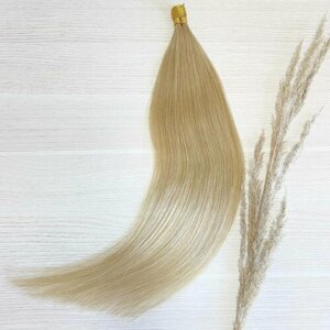 Натуральные волосы на кератиновых капсулах 50см 50пр 40г - Пшеничный блонд #24