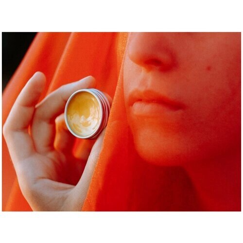 Натуральный бальзам для губ с ароматом апельсина. Питательный, защищающий и увлажняющий кожу, гигиеническая губная помада