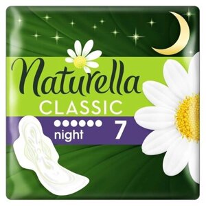 Naturella прокладки Camomile Classic Night, 6 капель, 7 шт.