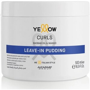 Несмываемый пудинг (крем) для кудрявых и вьющихся волос YELLOW Curls Leave-In Pudding, 500 мл MR-20692