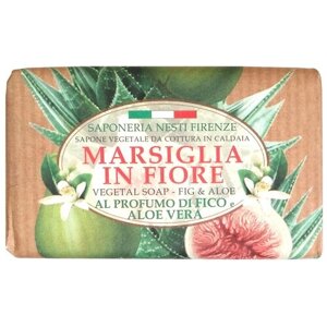 Nesti Dante Мыло кусковое Marsiglia in fiore Fig and Aloe, 125 г