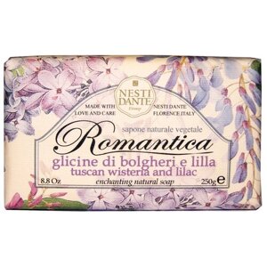 Nesti Dante Мыло кусковое Romantica Tuscan Wisteria and lilac, 250 г