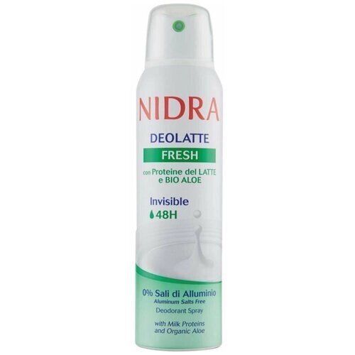 Nidra Дезодорант Deolatte Fresh Invisible освежающий с молочными протеинами, 150 мл G-B-468343008