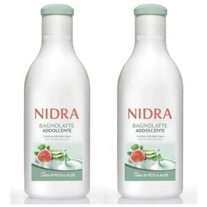 Nidra Пена-молочко для ванны смягчающая, 750 мл, 2 штуки /