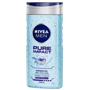 Nivea Гель-шампунь для душа Nivea Men Pure impact, 250 мл