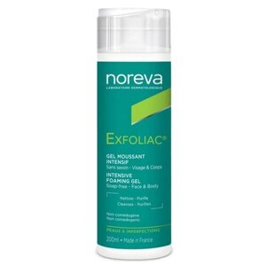 Noreva laboratories гель Exfoliac очищающий пенящийся, 200 мл