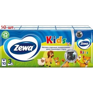 Носовые Платки Kids детские 3 слоя 10*10шт (10 шт.)