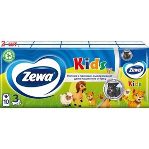 Носовые Платки Kids детские 3 слоя 10*10шт (2 шт.)