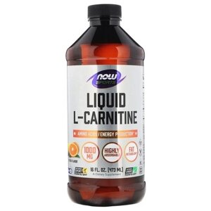 NOW L-карнитин Sports liquid, 15 мл., цитрус