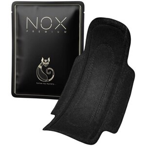 NOX Черная прокладка в индивидуальном саше размер M-XL, 6 шт