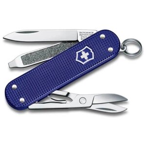 Нож-брелок Victorinox Classic SD Alox Colors, 58 мм, 5 функций, "Electric Lavender"