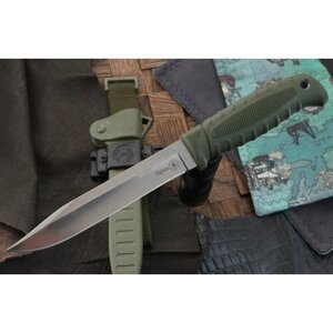 Нож Кизляр Таран V2, сталь AUS-8, полировка, рукоять эластон, хаки