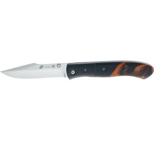 Нож складной Stinger, 102 мм (серебристый), материал рукояти: сталь, смола (коричнево-чёрный), FB3023