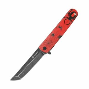 Нож складной туристический охотничий тактический, красный паук, Ganzo G626-RD