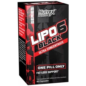 Nutrex термогеник Lipo-6 black ультра-концентрат International, 60 шт., нейтральный