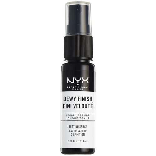 NYX professional makeup Спрей-фиксатор для макияжа Dewy Finish Setting Spray Mini, 18 мл, 02 Dewy