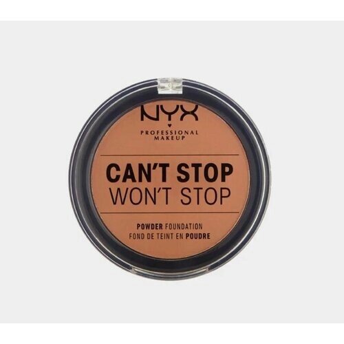 NYX Professional Makeup Тональная основа-пудра "Can't Stop Won't Stop Powder Foundation", матирование, оттенок 16, Mahogany, 10,7 г